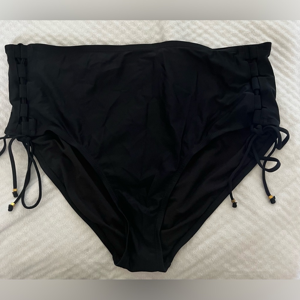 Black Time and Tru Swim Bottoms 2x (20W-22W)
